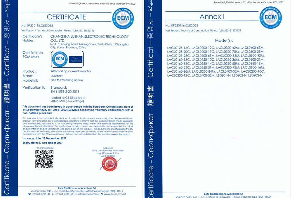 CE Certificate-reactor
